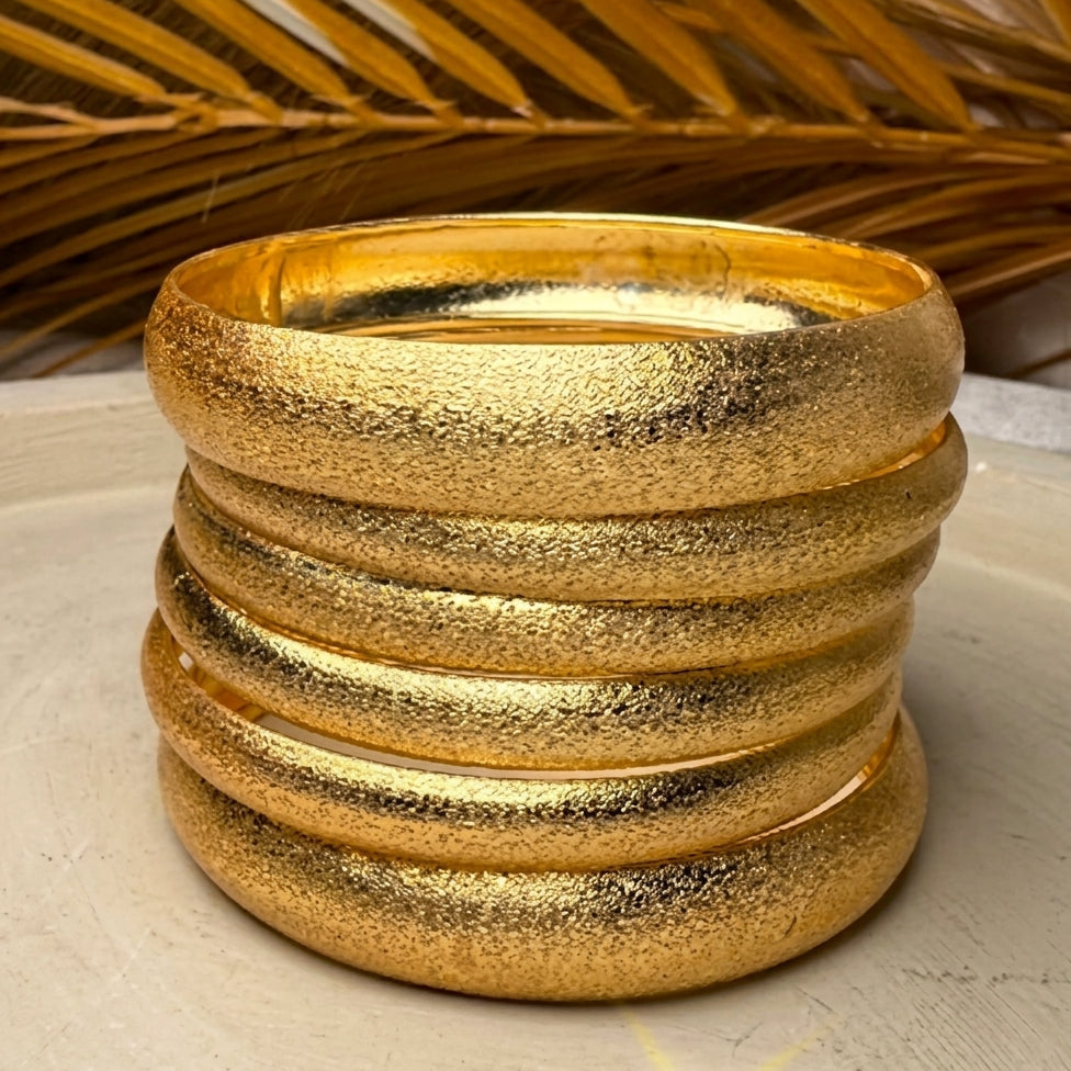 Tribal Metallic Bangles
