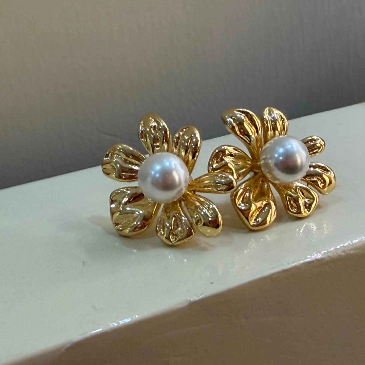 Pearl & Petal Ear Tops